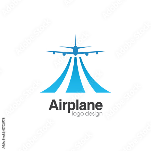 Airplane Creative Concept Logo Design Tempateu0026quot; Stock image and ...