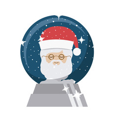 Santa icon. Christmas season decoration and celebration theme. Isolated design. Vector illustration