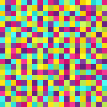 Pixel pattern. Vector seamless pixel art background © Olga