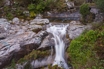 wild river flowing in the mountain 