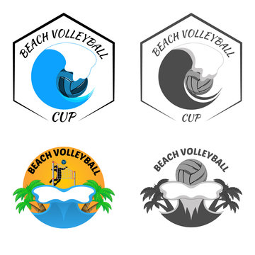 Beach Volleyball logo for the team and the cup
