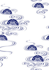 片輪車　日本の伝統文様