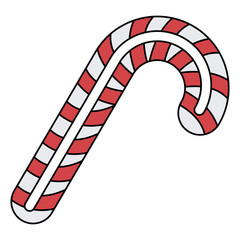 Candy icon. Christmas season decoration and celebration theme. Isolated design. Vector illustration