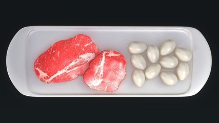 Eggs and Meat