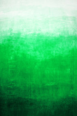 Hand drawn green gradient on wall