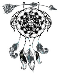 Indian Dream catcher with arrow