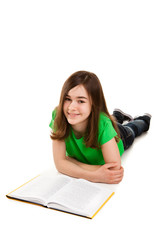 Girl reading book 