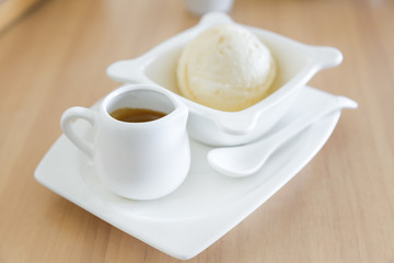 Affogato coffee