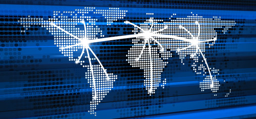 Abstract telecommunication in world