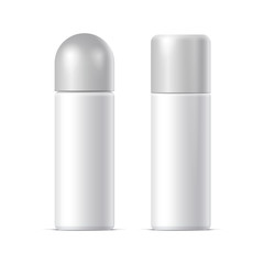Realistic White Cosmetics bottle can Spray