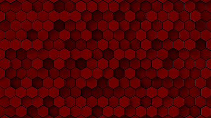 3d rendering colorful hexagon pattern with nice color