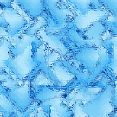 Abstract blue squares