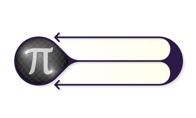 Vector double buttons for your text and pi symbol