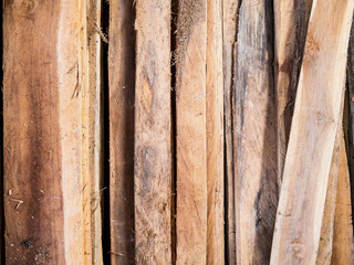 Stack of wood plank