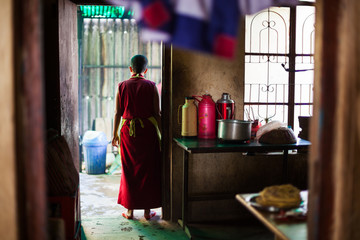 Living in a Buddhist monastery
