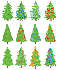 Christmas tree vector ornament design