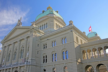 Fototapeta premium bundeshaus in bern, schweiz