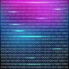 Binary code colorful and modern background design