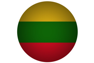 3D Lithuania flag ,Lithuania national flag illustration symbol.