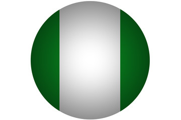 3D Nigeria flag ,Nigeria national flag illustration symbol.