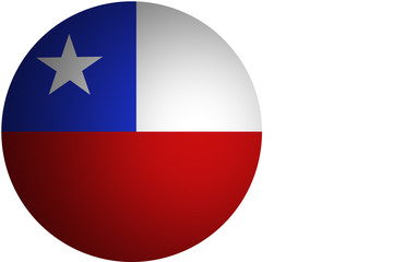 3D Chile flag ,Chile national flag illustration symbol. 