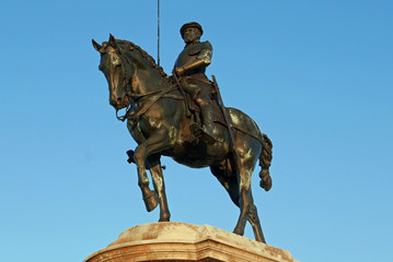 Statue équestre d'Anne de Montmorency au parc de Chantilly, France