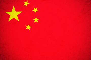 China flag ,3D China national flag illustration symbol. 