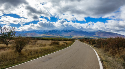 Road to Moncayo summit Natural Park, Zaragoza, Aragon, Spain