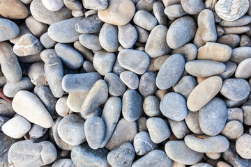 nature background of pebble on the beach