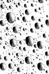 bw photo water drops of on treat water-repellent surface in macro lens shot small-DOF for screen wallpapers