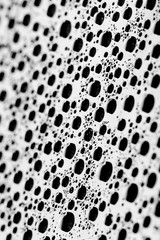bw photo water drops of on treat water-repellent surface in macro lens shot small-DOF for screen wallpapers