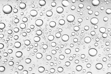 bw photo water drops of on treat water-repellent surface in macro lens shot small-DOF for screen wallpapers