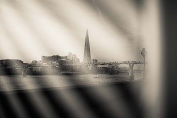 London Skyline Reflection