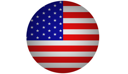 American flag ,3D USA national flag illustration symbol. 