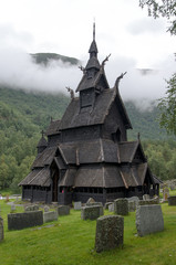 Fototapeta na wymiar Borgund stave church, Norway