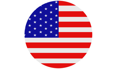 American flag ,3D USA national flag illustration symbol. 