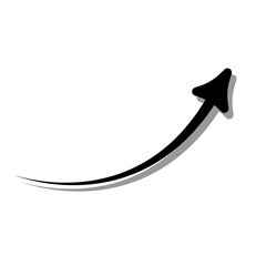 Growing up arrow indicates the direction. icon. vector design