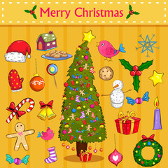 Merry Christmas holiday greeting card background