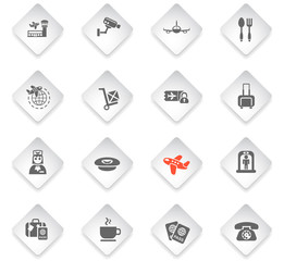airport icon set