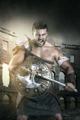 Fototapeta na wymiar Gladiator/Warrior