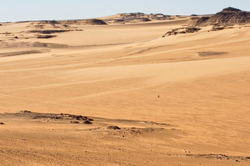 Fototapeta na wymiar Sand dune landscape near Aswan, Egypt
