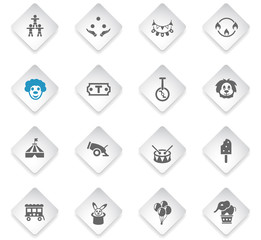 circus icon set