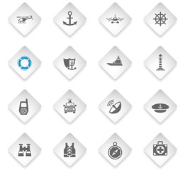 coastguard icon set