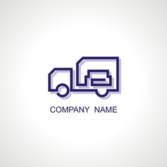 Vector logo for shipping company. Modern Icon and sign design. Vector Illustration.