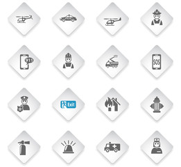 emergency icon set