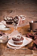Chocolate muffin. 