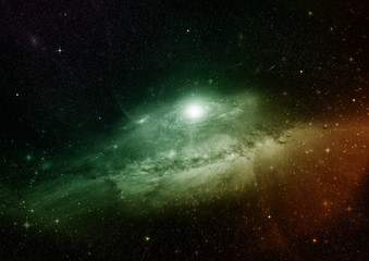 galaxy in a free space