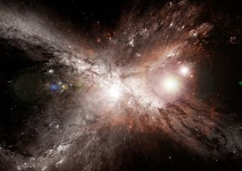 galaxy in a free space