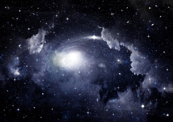galaxy in a free space