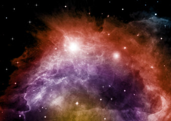 galaxy in a free space